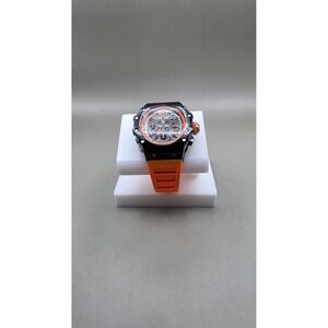 Invicta Racing Valyron/ Unisex/ 41mm/ Orange Silicone Strap/ Black Case (69784)